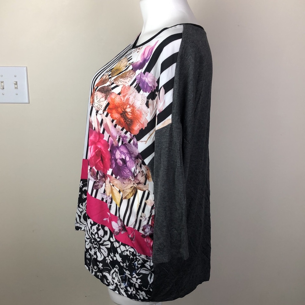 CJ Banks Mixed Media Tunic - Picture 10 of 11